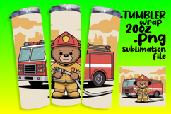 RICH 20oz Sublimation Tumbler Design , Cute Bear Product Image 1