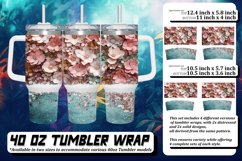 Glimmering Leopard Petal Sublimation 40oz Product Image 1