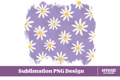 Retro Flowers Background Png Floral Paper Sublimation Bundle Product Image 5