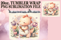 Bright Reflections 20oz tumbler wrap, Cute Dino Product Image 1