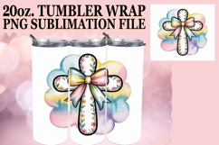 Tender love 20oz tumbler wrap, Cross and Bow Product Image 1