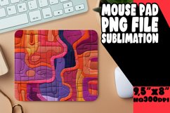 Radiant Flower Pattern Mouse Pad Sublimation Product Image 1