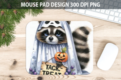 Watercolor Raccoon Mouse Pad Sublimation - Animal PNG Product Image 1