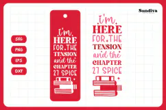 Spicy Bookmark Saying SVG | Book Lovers - For The Tension Product Image 3