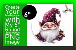 Garden Gaiety: Gnome Circle Design Sublimation Watercolor Product Image 1