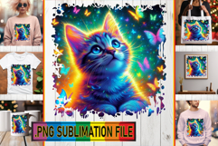Cozy Sublimation PNG Art, Cat Product Image 1