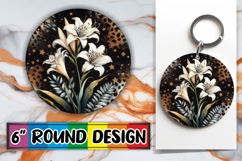 Unique Circle Keychain Magic, Leopard Prints Product Image 1