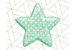 Cute Puffy Star Clipart PNG, 3D Glossy Pastel Stars Clip Art Product Image 2