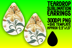 Bold Teardrop Design for DIY Projects , 3D Flower Product Image 1