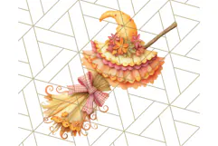 Kawaii Halloween Clipart Cute Kids and Candy Elements Png Product Image 2
