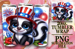 Joyful Spirits 20oz tumbler wrap, USA Animals Product Image 1