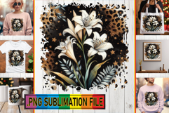 Sweet TSHIRT Art PNG, Leopard Prints Product Image 1