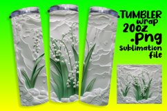 3D Flower Hole Design for 20oz Tumbler Wrap Sublimation Product Image 1