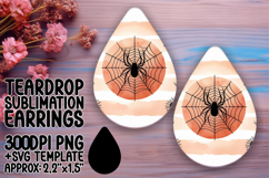 Whimsical Teardrop Earrings Design Art , Halloween Product Image 1