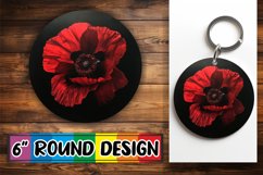 Floral Frenzy Sublimation Circles - Keychain &amp; Car Coaster Product Image 1