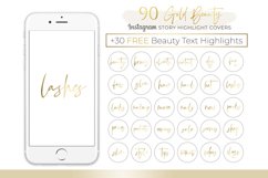 90 Beauty Gold Instagram Story Highlight Icon Cover Product Image 3