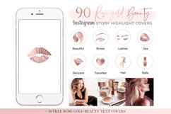 90 Beauty Rosegold Pink Instagram Story Highlight Icon Cover Product Image 1