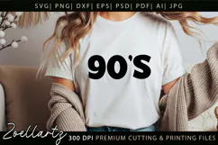 Retro Vintage 90'S Vibe SVG 90 Birthday SVG Disco Party SVG Product Image 1