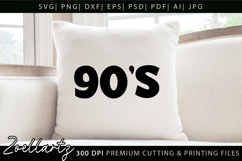 Retro Vintage 90'S Vibe SVG 90 Birthday SVG Disco Party SVG Product Image 3