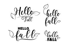 Hello fall. svg Quote Product Image 1