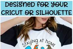 Stay at Home with my Gnomies - A Layered Cricut Cut File Product Image 2