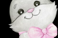 bunny moon clipart digital paper baby girl nursery decor sub Product Image 4