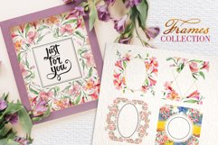 Beautiful alstroemeria Bouquets Watercolor png Product Image 3