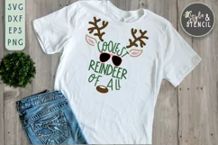 Christmas Cutest Reindeer SVG - PNG, DXF, EPS, SVG, Cut File Product Image 1