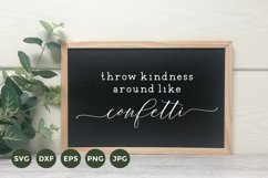 Farmhouse Sign SVG | Throw Kindness around like Confetti SVG Product Image 1