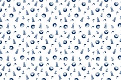 Set of seamless patterns with paints sea elements Product Image 5