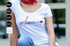 Love Valentine SVG File, Original Handwritten Typography Product Image 1