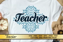 Teacher SVG PNG EPS DXF Files for Cutting and Printing Product Image 1