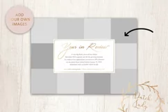 PSD Year In Review Photo Collage Card Template #5 Product Image 2