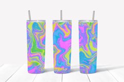 Colorful Marble Skinny Tumbler 20oz Sublimation Designs Product Image 2