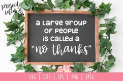 Large Group of People Called a No Thanks SVG, DXF, EPS, PNG Product Image 2