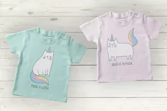 Unicorn svg - Cat SVG - Funny cat - Children's print Product Image 2