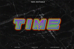 Trendy Time Text Graphic for Design Projects Product Image 1