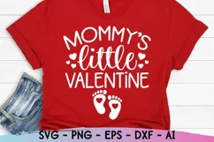 Mommy's Little Valentine SVG, Maternity Svg, Pregnancy Svg Product Image 2