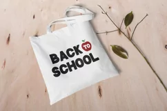 Back to School lettering with apple SVG, DXF, PNG, vector Product Image 3