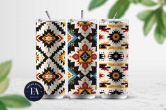 Bright Aztec Tribal Digital paper, Tribal Ethnic pattern Product Image 2