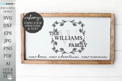 Family Name Sign - New Home New Adventures New Memories Product Image 1