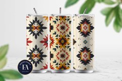 Bright Aztec Tribal Digital paper, Tribal Ethnic pattern Product Image 2