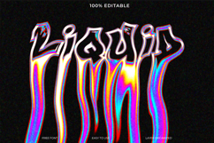 Vibrant Psychedelic Text Design Perfect for Graphic Assets Product Image 1