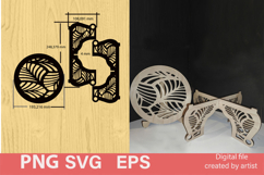 SVG flower stand, carved SVG flower stand. Laser cutting Product Image 3