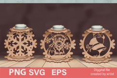 christmas svg, christmas candlesticks, christmas decor, home Product Image 1