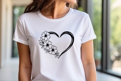 Floral Heart Svg, Flower Svg, Heart Svg Product Image 2