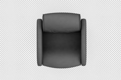 Isometric Arm Chair 3D isolated render Product Image 1