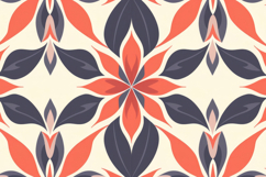 Vibrant Geometric Flower Background Wallpaper Product Image 1