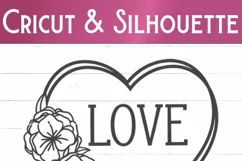 Love Heart with Flowers SVG | Valentine's Day SVG Product Image 4