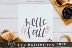 Hello Fall SVG | Autumn SVG | Thanksgiving SVG File Product Image 2